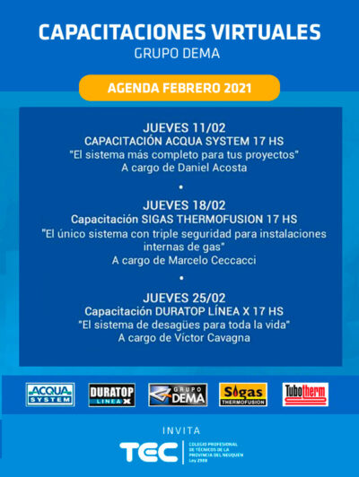 Conocé la agenda de capacitaciones gratuitas de Grupo DEMA del mes de ...